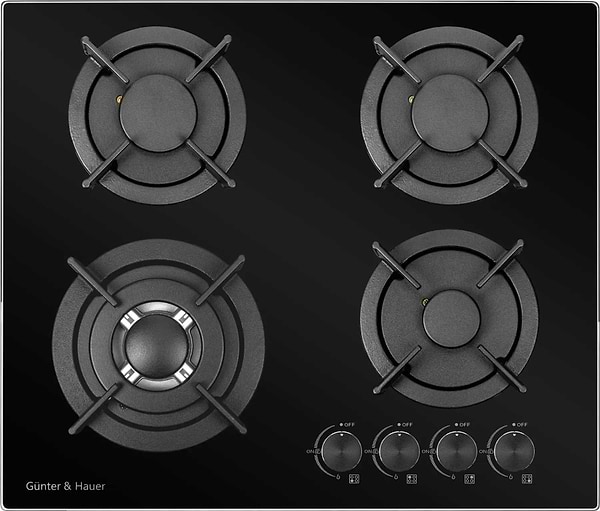 Фото - Варочная панель газовая Gunter & Hauer S 68 BL Фото - Варочная панель газовая Gunter & Hauer S 68 BL