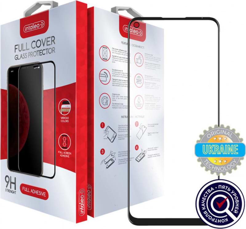 Захисне скло для смартфону Intaleo for ZTE Blade V2020 Full Glue Black (1283126504648)