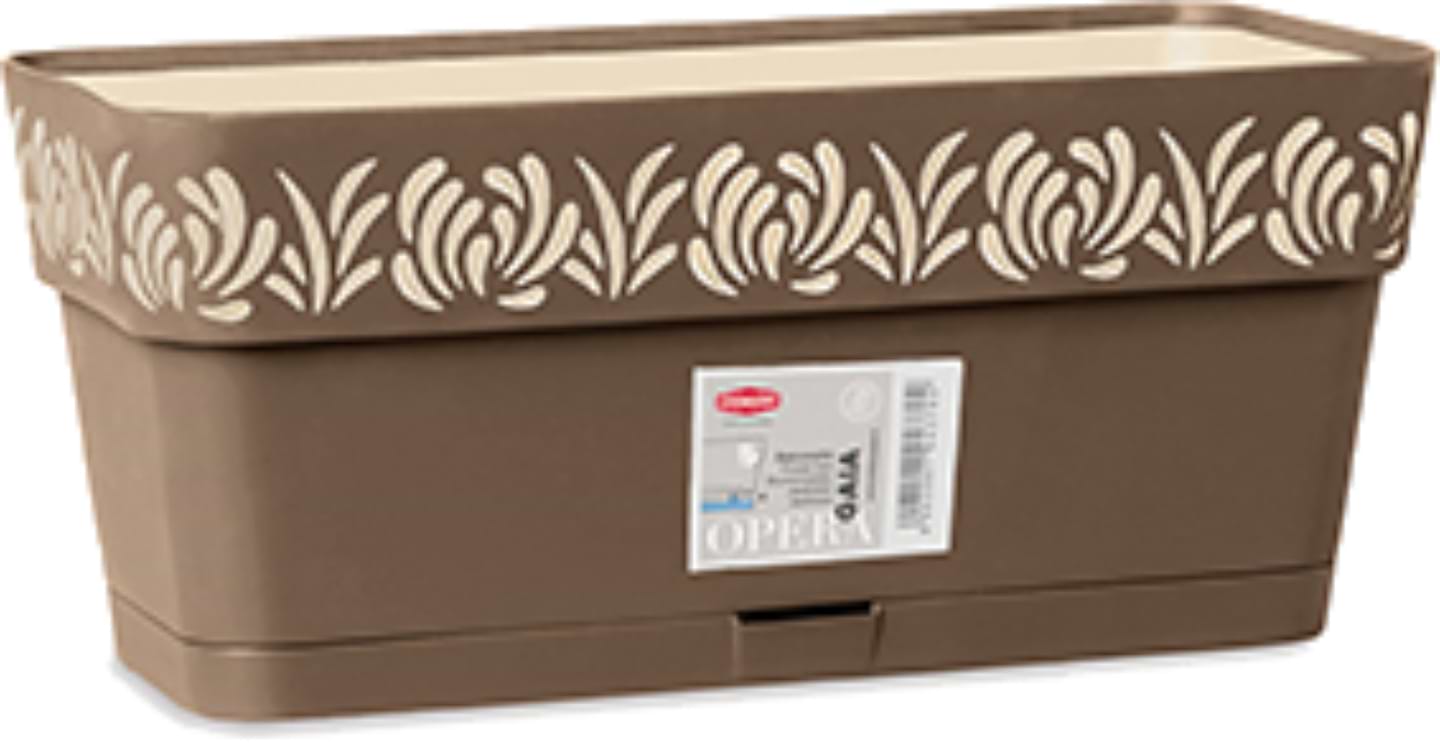Вазон Stefanplast OPERA Gaia 30x13x12 см капучино/ваніль 88702