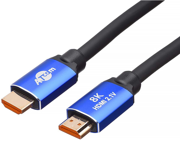 Фото - Кабель HDMI Atcom HDMI - HDMI V 2.1 (M/M), Real 8K 48Gbps, 3 м, Black/Blue (88803)