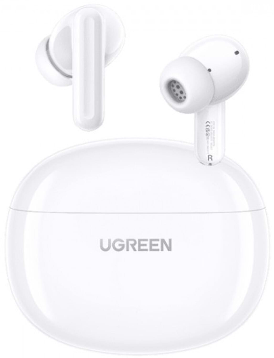 Навушники вкладиші бездротові TWS UGREEN HiTune T3C Earbuds WS207 White (45110) - Фото 1