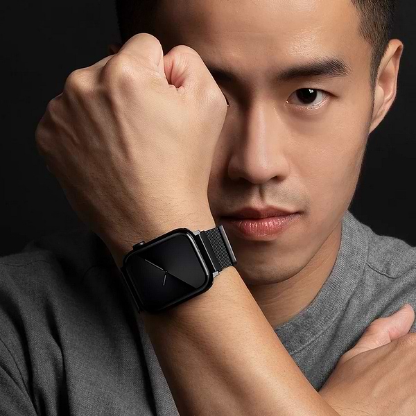 Фото - Ремінець для смарт-годинника Uniq Dante Apple Watch Series 1/2/3/4/5/6/7/8/9/SE/SE2 42/44/45mm Stainless Steel graphite (8886463675786)