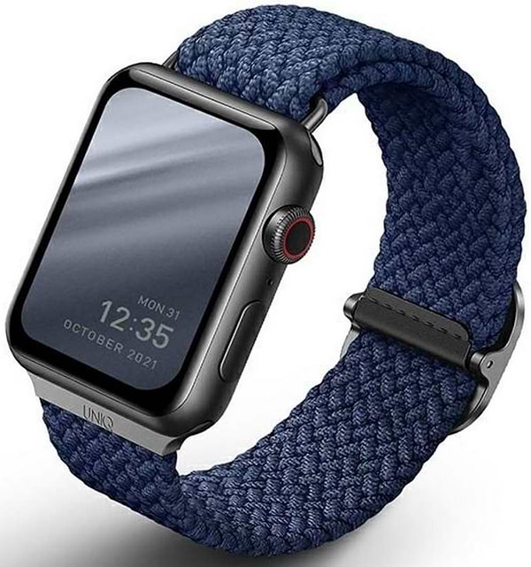 Фото - Ремінець для смарт-годинника Uniq Aspen Apple Watch 40/38/41mm Series 1/2/3/4/5/6/7/8/9/SE/SE2 Braided oxford blue (8886463676394)