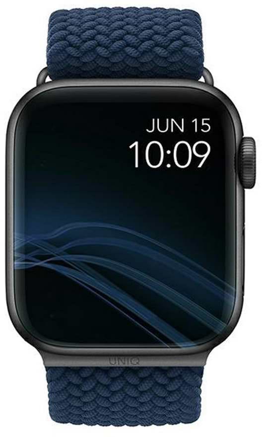 Фото - Ремінець для смарт-годинника Uniq Aspen Apple Watch 40/38/41mm Series 1/2/3/4/5/6/7/8/9/SE/SE2 Braided oxford blue (8886463676394)