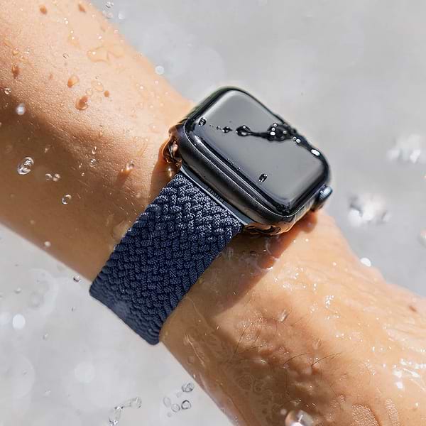 Фото - Ремінець для смарт-годинника Uniq Aspen Apple Watch 40/38/41mm Series 1/2/3/4/5/6/7/8/9/SE/SE2 Braided oxford blue (8886463676394)
