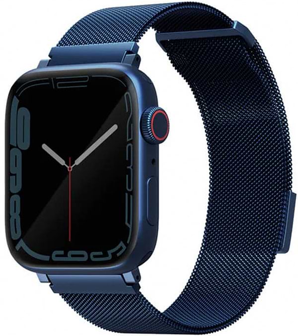 Фото - Ремінець для смарт-годинника Uniq Dante Apple Watch Series 1-9/SE/SE2 42/44/45mm Stainless Steel cobalt blue UNIQ-45MM-DANCBLU (8886463679197)