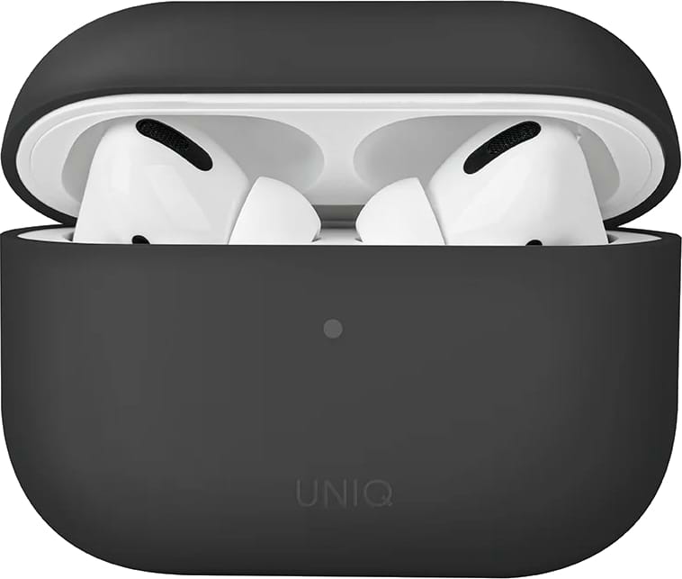Чехол для наушников Uniq Lino AirPods Pro 2 gen Silicone (2022/2023) ash grey (8886463683521)