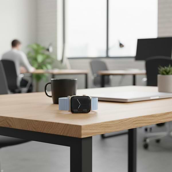 Фото - Ремінець для смарт-годинника Uniq Revix Premium Apple Watch Series 1-9/SE/SE2 38/40/41mm Edition Reversible Magnetic Leather arctic-soft blue (8886463684269)