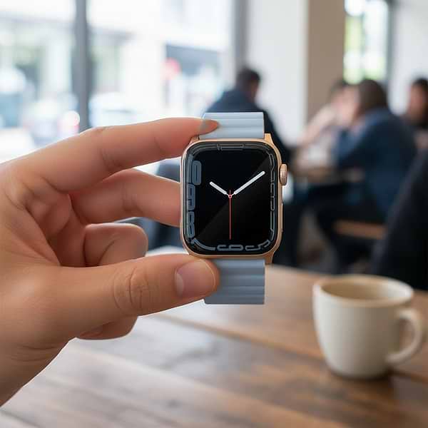 Фото - Ремінець для смарт-годинника Uniq Revix Premium Apple Watch Series 1-9/SE/SE2 38/40/41mm Edition Reversible Magnetic Leather arctic-soft blue (8886463684269)