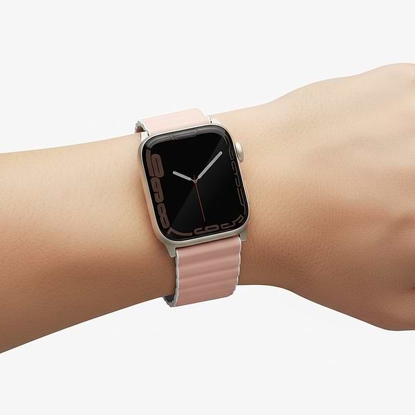 Фото - Ремінець для смарт-годинника Uniq Revix Premium Apple Watch Series 1-9/SE/SE2 38/40/41mm Edition Reversible Magnetic Leather blush pink-white (8886463684276)