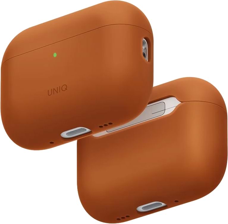 Чехол для наушников Uniq Lino for AirPods Pro 3 gen Silicone Orange (UNIQ-AIRPODSPRO3- LINOSUNORG)