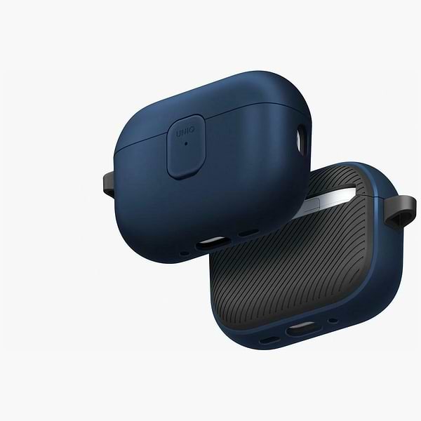 Фото - Чохол для навушників Uniq Clyde for AirPods Pro 3 gen блакитно-сірий CLYRBLUDGRY (8886463696989)