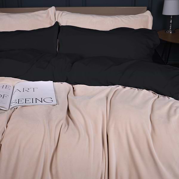 Фото - Комплект постельного белья MirSon Winter Frost 28-0004 + 28-0007 Saintpaulia Velvet 143х210 (2200004011004)