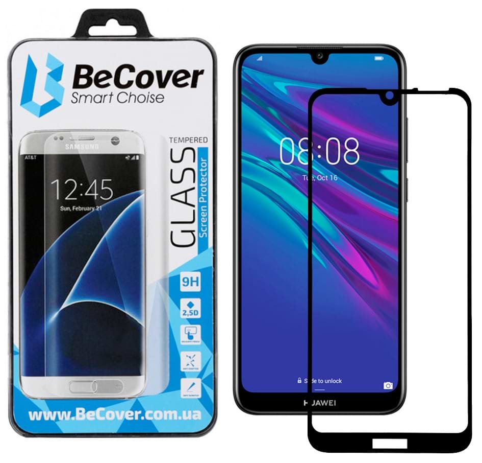 Захисне скло для смартфону BeCover for Huawei Y6 2019 Black (703438)