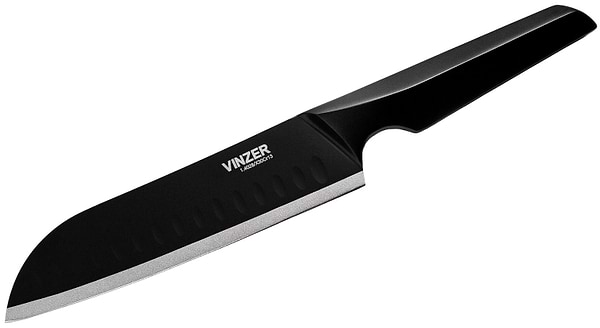 Фото - Ніж сантоку Vinzer Geometry Nero Line (89302)