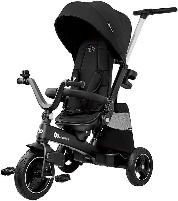 Фото - Триколісний велосипед Kinderkraft Easytwist Black (KREASY00BLK0000) Фото - Триколісний велосипед Kinderkraft Easytwist Black (KREASY00BLK0000)