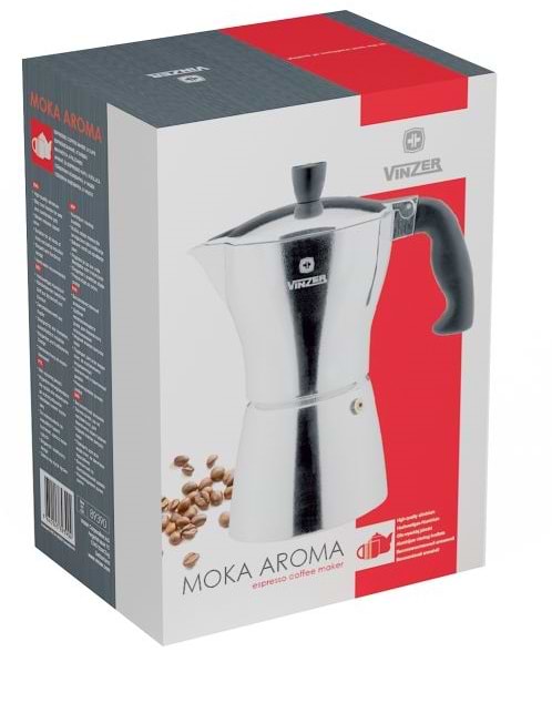 Фото - Кавоварка гейзерна Vinzer Moka Aroma (89390)