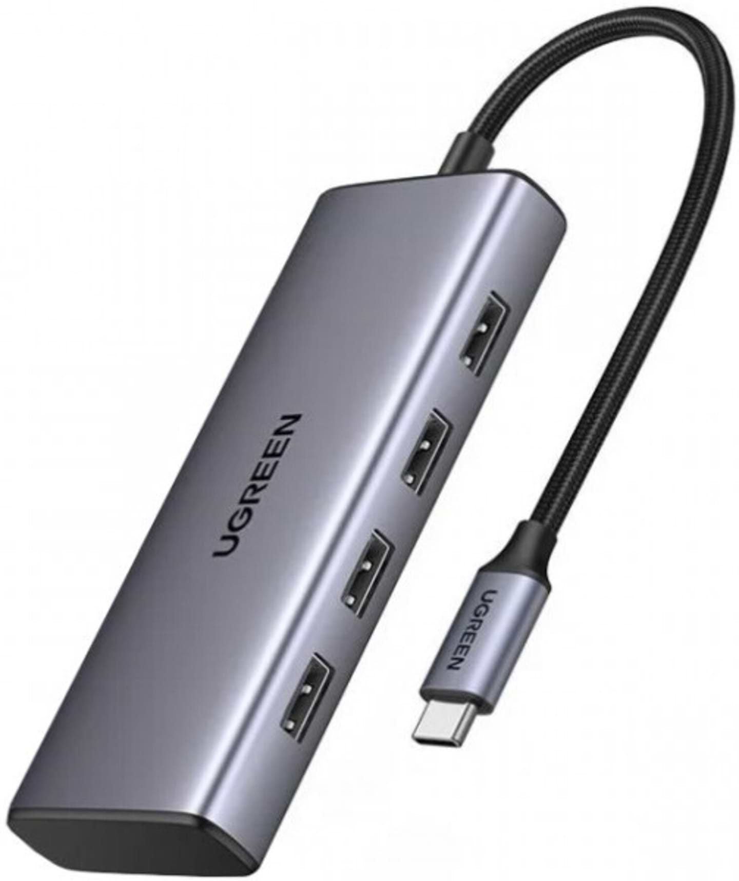 Хаб USB UGREEN USB 3.0 Type-C 1хUSB-A 3.0/3хUSB-A 2.0/2xHDMI 4K 30Гц  PD CM498 (35897)