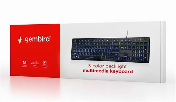Фото - Клавиатура проводная Gembird KB-UML3-01-UA Black USB