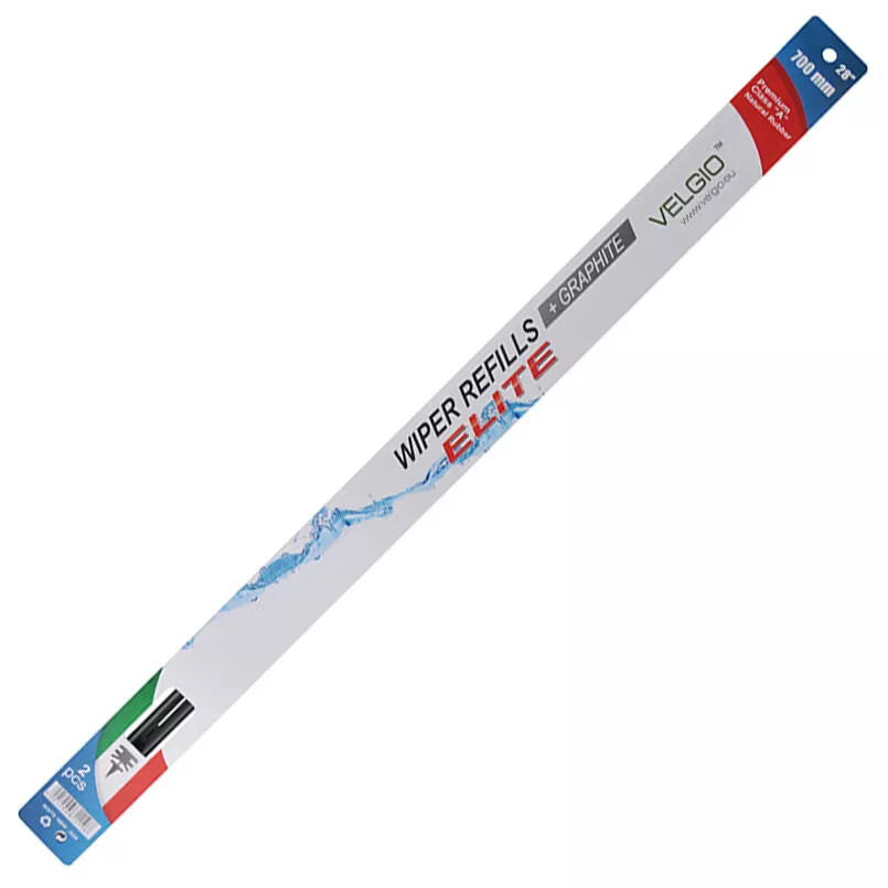 Змінна гумка для щітка склоочисника Velgio Elit 28/700 мм з металевими направляючими (89700)