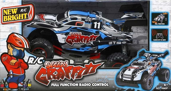 Фото - Уценка - Радиоуправляемая машинка 1:16 New Bright GRAFFITI BUGGY (1640F)
