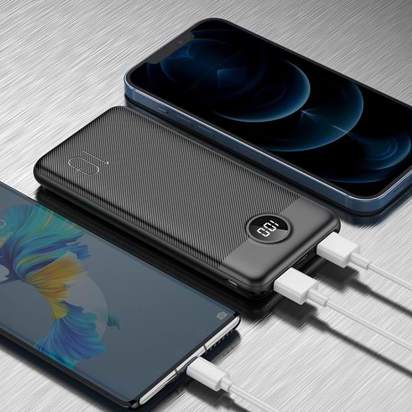 Фото - Батарея мобильная Veger L10S LCD Display PD QC3.0 20W 10000mAh Black W1105PD (6977525750021)