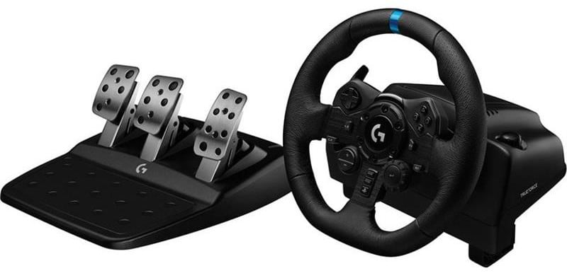 Кермо Logitech G923 Racing Wheel and Pedals for PS4 and PC (941-000149) - Фото 1