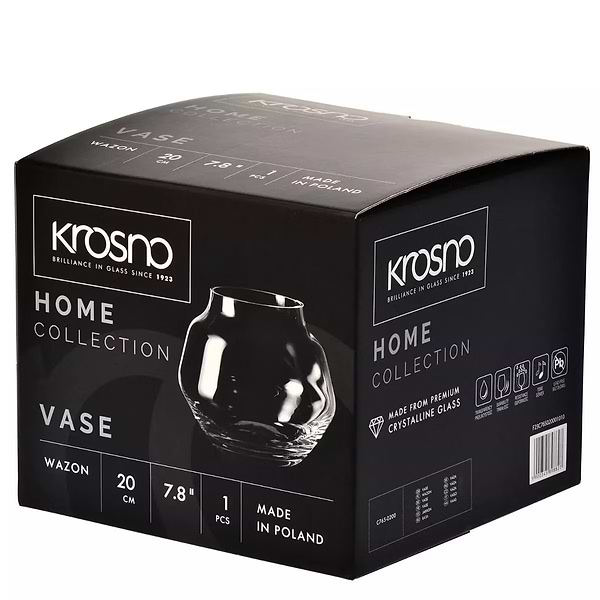 Фото - Ваза Krosno HOME h20 см d23,6 см (898827)