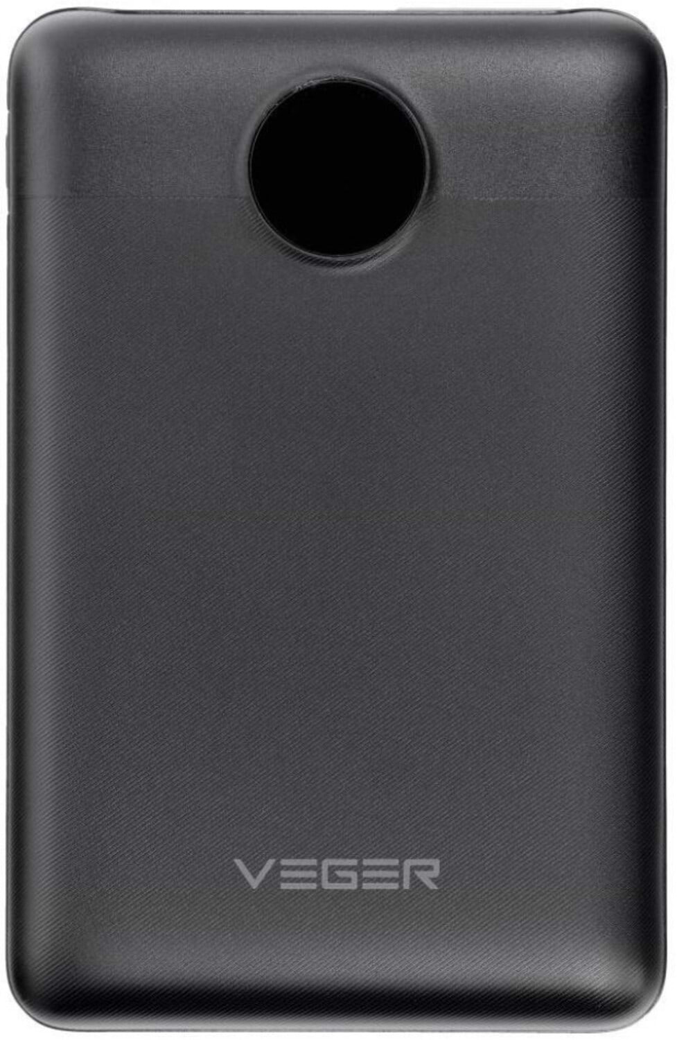 Батарея мобільна Veger S11 LCD Display PD QC3.0 22,5W 10000mAh Black W1140 (6970453554181) - Фото 1