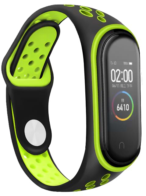 Фото - Ремінець для фітнес-браслету BeCover Nike Style for Xiaomi Mi Smart Band 5 Black-Green (705152) Фото - Ремінець для фітнес-браслету BeCover Nike Style for Xiaomi Mi Smart Band 5 Black-Green (705152)