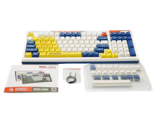 Фото - Клавіатура дротова ігрова Bloody B950 RGB (Warrior Blue)
