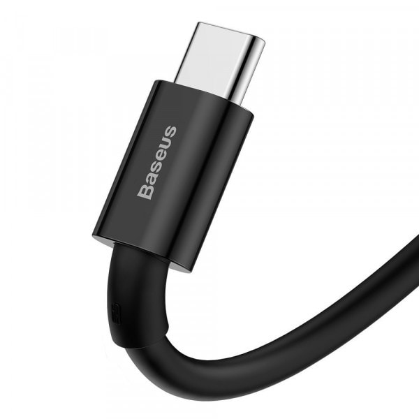 Фото - Перехідник Baseus Superior Fast Charging USB-USB-C 1m Black (CATYS-01)