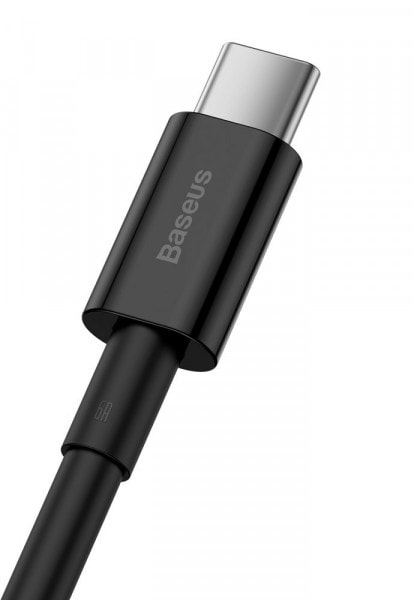 Фото - Перехідник Baseus Superior Fast Charging USB-USB-C 1m Black (CATYS-01)
