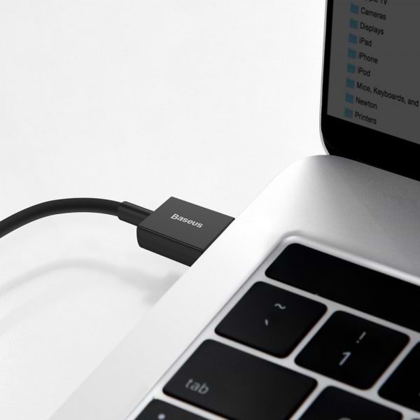 Фото - Перехідник Baseus Superior Fast Charging USB-USB-C 1m Black (CATYS-01)