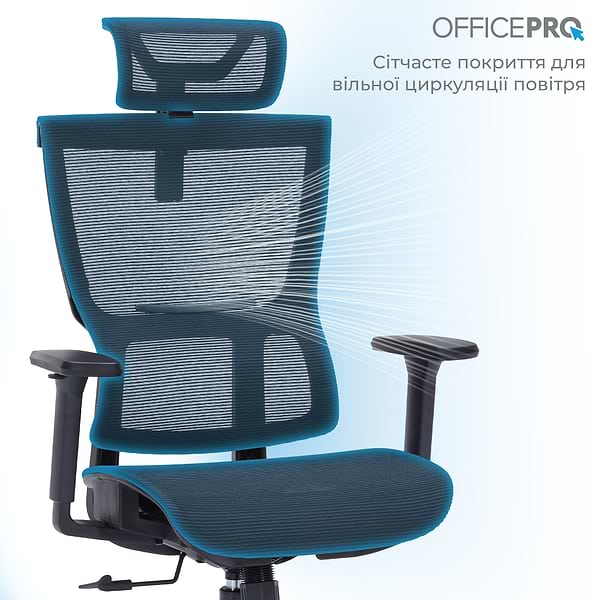Фото - Крісло офісне OfficePro Elegant (OC660-B-B-B) Black