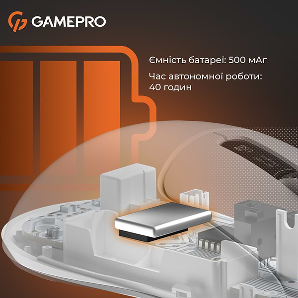 Фото - Мышь беспроводная игровая GamePro Genesis Ranker Wireless White (GM012W)
