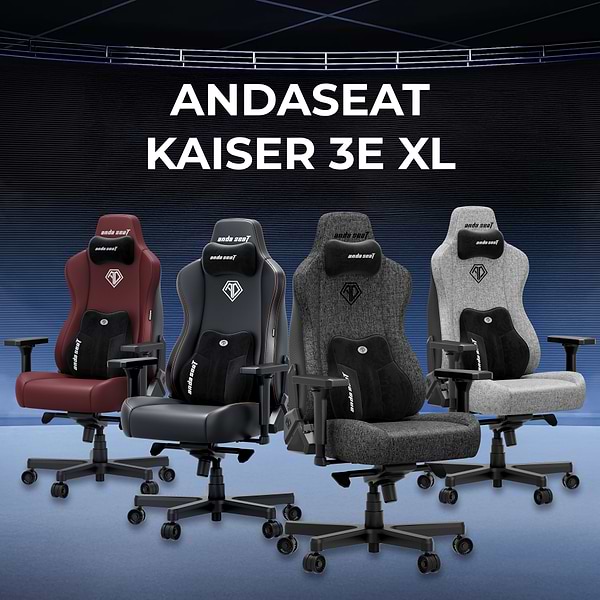 Фото - Кресло для геймеров Anda Seat Kaiser 3E XL Dark Grey Fabric (AD23YC-XL-09-GB-CF-G01)
