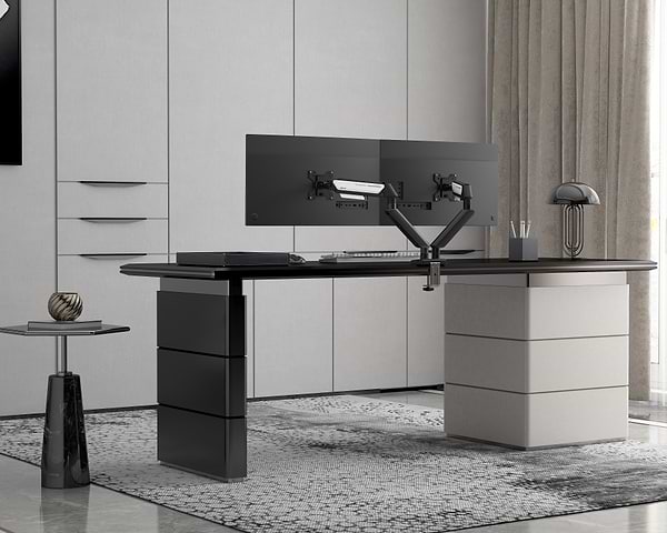 Фото - Крепление настольное Anda Seat Stealth II Duo 17''-32'' Black & White (AD-W-A6D-2S-BW)