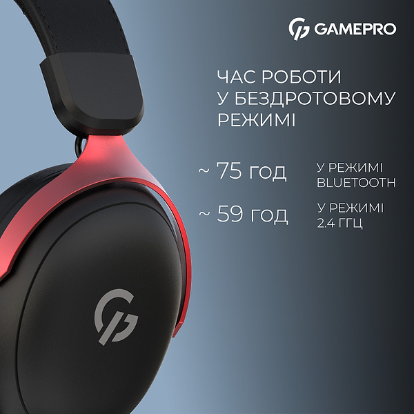 Фото - Гарнитура беспроводная игровая GamePro Asgard Freya Pro (HSW201BR)