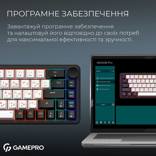 Фото - Клавиатура беспроводная игровая GamePro Asgard Valhalla  (MK210B Pro)