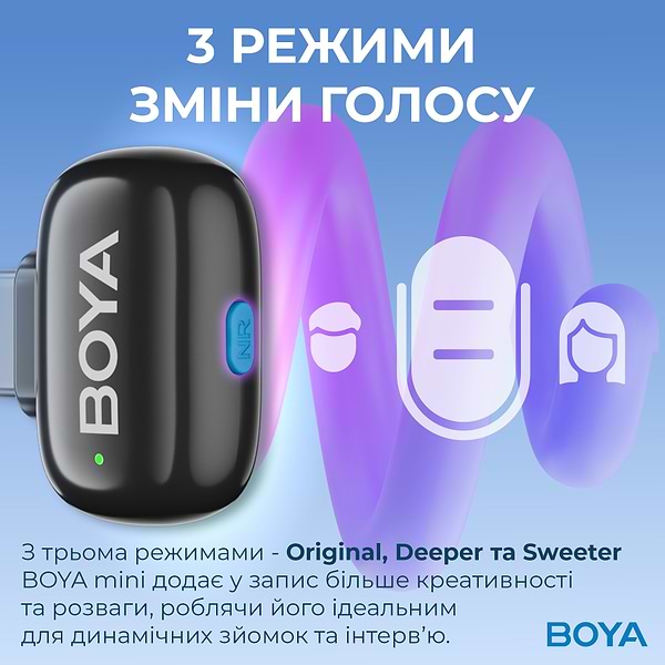 Фото - Мікрофон для смартфона Boya mini-23 Type-C Black