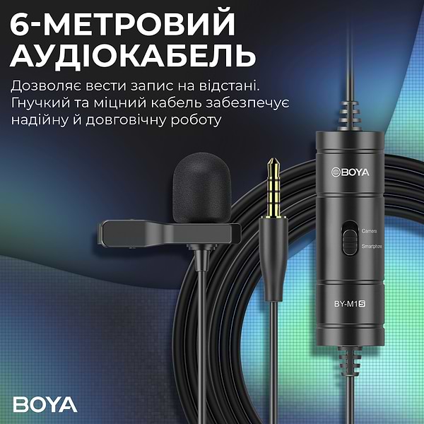 Фото - Микрофон для смартфона Boya BY-M1S Black