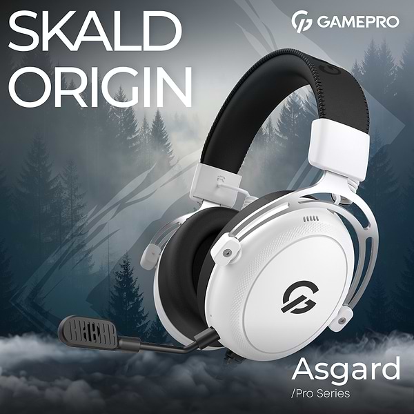 Фото - Гарнитура проводная игровая GamePro Asgard Skald Origin White (HS850W)