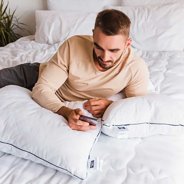 Фото - Подушка стандартная MirSon 1488 Royal Pearl memory effekt Высокая 70х70 см (2200001540408)