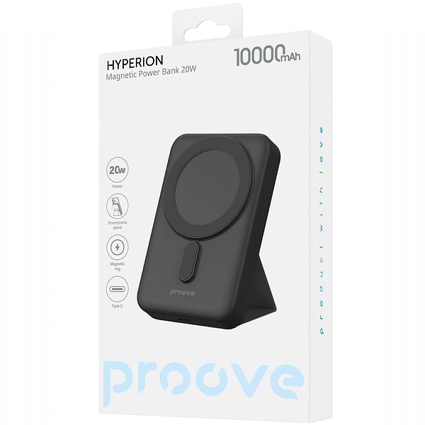 Фото - Батарея мобільна Proove Hyperion 20W 10000mAh 2025 Black (PBHN15020001)