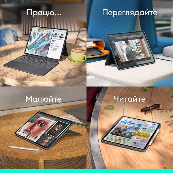 Фото - Чехол-клавиатура для планшета Logitech Combo Touch for iPad Pro 13'' (M4) Graphite (920-012833)