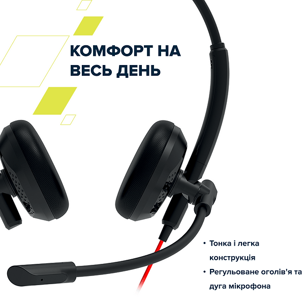 Фото - Гарнитура проводная Canyon HS-07 Black (CNS-HS07B)