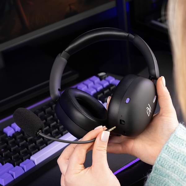 Фото - Гарнітура бездротова ігрова Proove Gaming Zephyr APP black/purple (WHZP00022001)