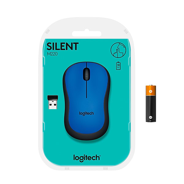 Фото - Миша бездротова Logitech M220 Silent Blue USB (910-004879)