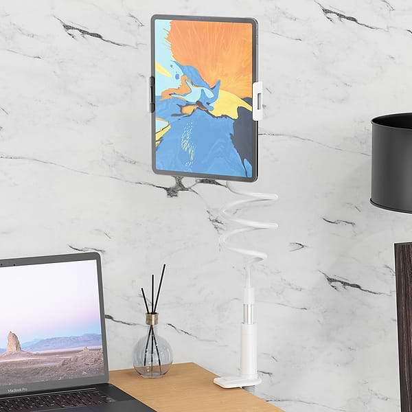 Фото - Підставка для мобільного пристрою HOCO PH24 Balu tablet PC stand Silver+White (6931474719423)